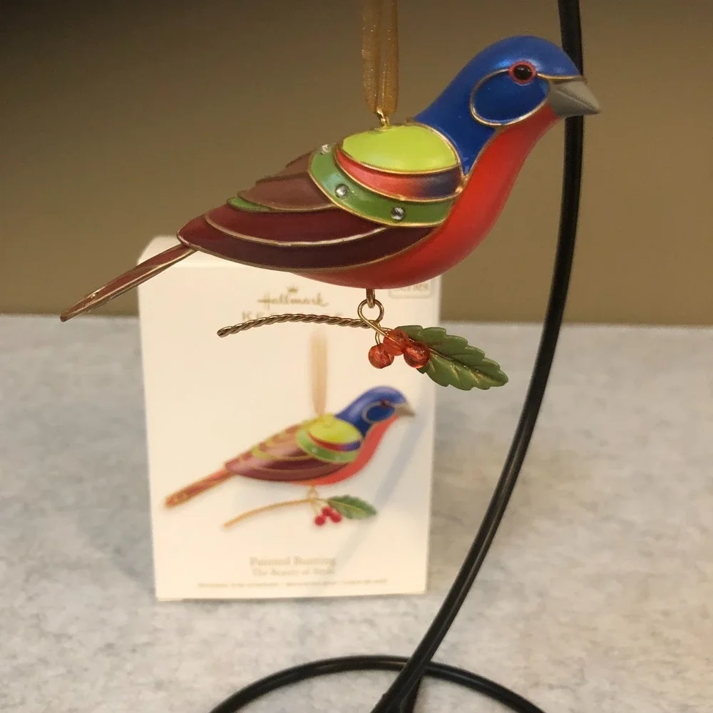 Hallmark Keepsake~ 2012 Painted Bunting ~The Beauty of Birds Ornament 4th